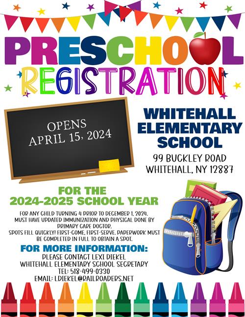 Preschool Registration Flyer